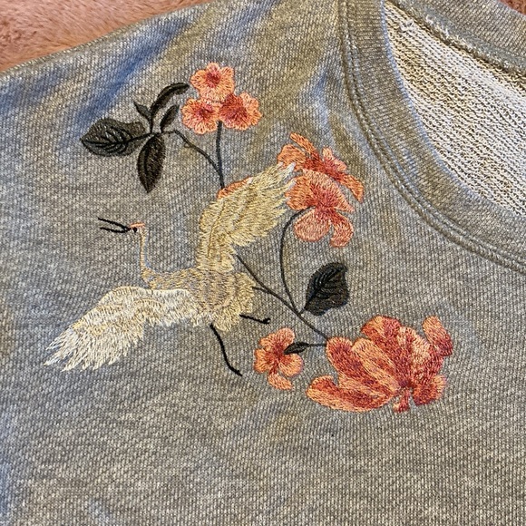 Cropped short sleeve sweatshirt - Picture 2 of 2